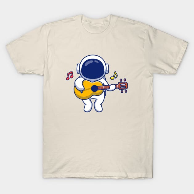 Astronaut And Music T-Shirt by Wifspin